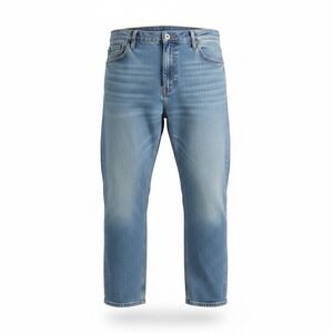 Open Trails Mens Straight Leg Jeans Denim Blue Medium Wash 36x30